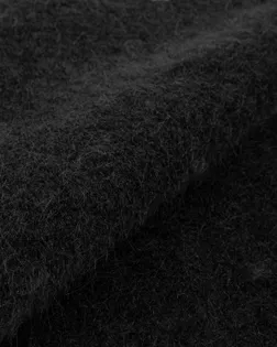 Купить Пальтовые ткани черного цвета Пальтовая на трикотаже Ангора арт. ПТ-143-1-22071.001 оптом в Череповце