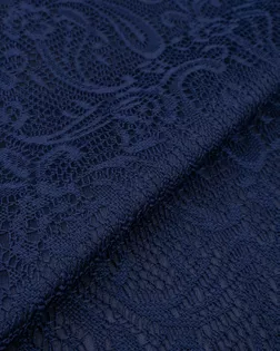 Купить Кружевная ткань синего цвета Кружево на подкладе арт. ПКП-5-3-21918.003 оптом в Караганде