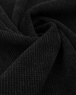 Купить Одежные ткани черного цвета 30 метров Вельвет на трикотажной основе арт. ВВ-31-1-22286.001 оптом в Караганде