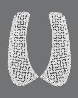 Воротник плетеный из 2-х частей р.7,5х19,5см уп.10копмл. арт. ГВ-195-1-47447