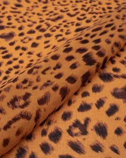 Купить Одежные ткани оттенок рыже-коричневый Шифон принт арт. ШП-543-3-22419.015 оптом в Алматы