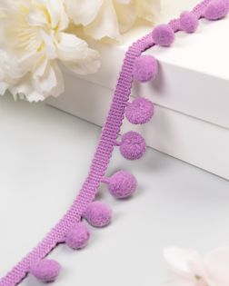 Бахрома с помпонами ш.2,5см д.1см (уп.13,7м) арт. БОП-18-3-48285.003