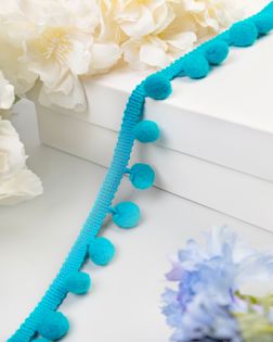 Бахрома с помпонами ш.2,5см д.1см (уп.13,7м) арт. БОП-18-2-48285.002