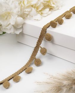 Бахрома с помпонами ш.2,5см д.1см (уп.13,7м) арт. БОП-18-7-48285.007