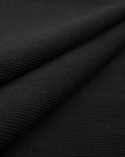 Купить Ткань трикотаж черного цвета Кашкорсе с эластаном 3-х нитка (чулок) арт. Т-33-1-22687.001 оптом в Череповце