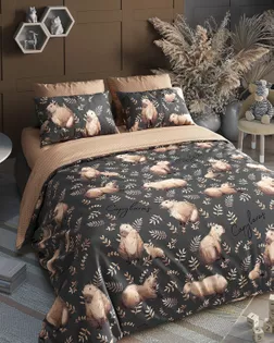 Поплин 150 ш. 105 гр.  Капибары  рис.7715/1 арт. ПДУ-83-1-Б00409.055