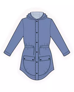 Выкройка: джинсовая удлиненная куртка арт. ВКК-3659-1-ЛК0002110