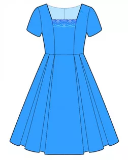 Выкройка: платье с пышной юбкой арт. ВКК-3945-1-ЛК0002171