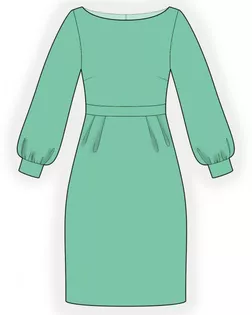 Выкройка: платье с широким рукавом арт. ВКК-3971-1-ЛК0002218