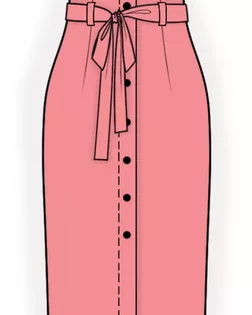 Купить Конструктор выкроек Выкройка: юбка с высокой талией арт. ВКК-3948-1-ЛК0002355 оптом в Казахстане