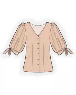 Купить Конструктор выкроек Выкройка: блузка с завязками на рукаве арт. ВКК-3239-1-ЛК0002360 оптом в Казахстане