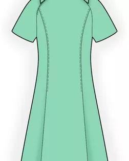 Выкройка: платье с рукавом реглан арт. ВКК-3300-1-ЛК0002449