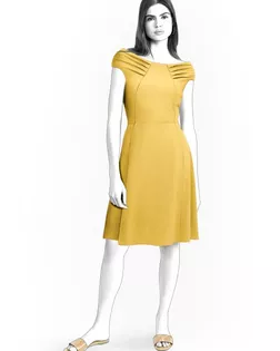 Выкройка: платье с целькроенным рукавом арт. ВКК-3732-1-ЛК0002454