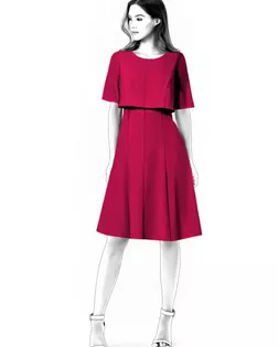 Выкройка: платье с болеро арт. ВКК-3887-1-ЛК0004604