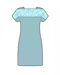 Выкройка: платье с кружевом арт. ВКК-3550-1-ЛК0004720