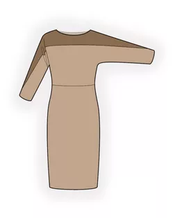 Выкройка: платье двухцветное арт. ВКК-3362-1-ЛК0004820