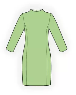 Выкройка: платье без бокового шва арт. ВКК-3518-1-ЛК0004838