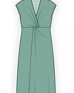Выкройка: платье с узлом арт. ВКК-1497-1-ЛК0004080