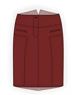 Выкройка: юбка джинсовая арт. ВКК-2003-1-ЛК0004103