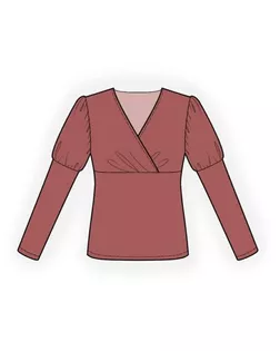 Выкройка: трикотажная блузка арт. ВКК-223-1-ЛК0004132