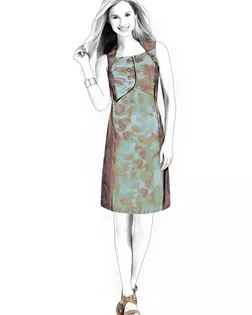 Выкройка: платье арт. ВКК-1946-1-ЛК0004371