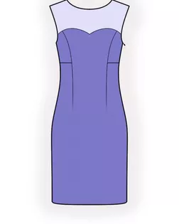 Выкройка: платье со шлейфом арт. ВКК-1096-1-ЛК0004473