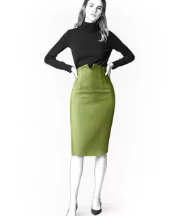 Купить Конструктор выкроек Выкройка: юбка с высокой талией арт. ВКК-2744-5-ЛК0004877 оптом в Казахстане
