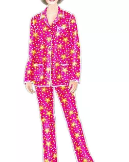 Купить Конструктор выкроек Выкройка: шелковая пижама (куртка) арт. ВКК-388-1-ЛК0005262 оптом в Казахстане