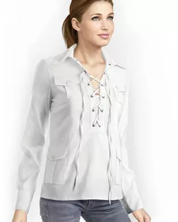 Выкройка: блузка со шнуровкой арт. ВКК-1435-1-ЛК0005757