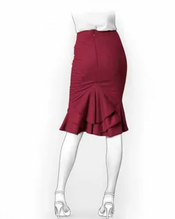 Выкройка: юбка с хвостом арт. ВКК-1370-1-ЛК0005928