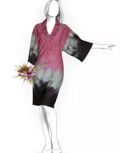 Выкройка: трикотажное платье с хомутом арт. ВКК-205-1-ЛК0005945