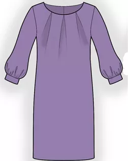 Выкройка: платье-туника арт. ВКК-1230-1-ЛК0005971 Выкройка: платье-туника арт. ВКК-1230-1-ЛК0005971