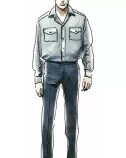 Выкройка: сорочка арт. ВКК-705-1-ЛК0006029