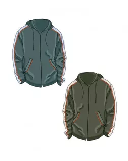 Выкройка: куртка-ветровка с лампасами арт. ВКК-1819-1-ЛК0006118