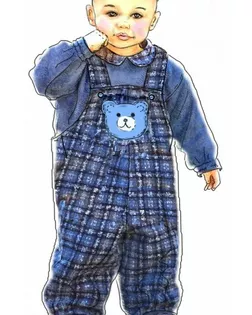 Выкройка: комбинезон с бретелями арт. ВКК-743-1-ЛК0007010