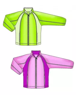 Выкройка: спортивная куртка с рукавом реглан арт. ВКК-1013-1-ЛК0007151