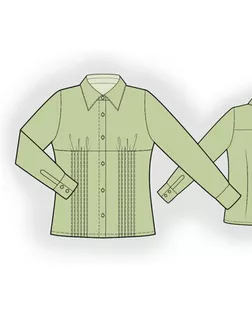 Выкройка: блуза с подрезом арт. ВКК-969-1-ЛК0007190