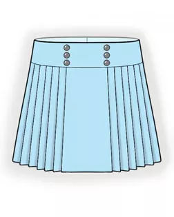 Выкройка: юбка с кокеткой арт. ВКК-2070-1-ЛК0007203