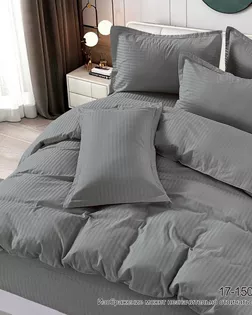 Микрофибра страйп 100% п/э 220 см (90) диз. 1х1 (17-1502) Cерый (100) арт. ЛЮКС-69-42-ЛЮКС18187116.00042