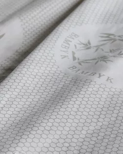 Поплекс 100% п/э 220 см (80) диз. Silver  Bamboo white (100) арт. ЛЮКС-75-15-ЛЮКС18187122.00015