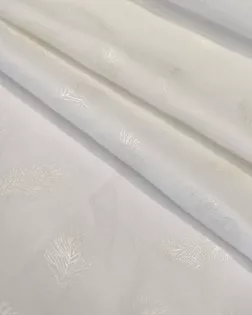 Тик 100% п/э 220 см (90) диз. Перо на белом JS 040 (Золото) (100) арт. ЛЮКС-123-20-ЛЮКС18187170.00020