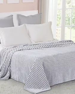 Велсофт Полоска, 100%ПЭ, шир. 205см, 250 г/м, цв.18-3905 Шиншилла арт. ВСФТ-656-1-Б00116.017