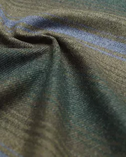 Двухсторонняя пальтовая ткань, на серо-зеленом фоне цветные полосы арт. ГТ-2640-1-ГТ0047420