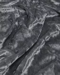 Купить Одежные ткани серого цвета из полиэстера Бархат мраморный арт. Б-11-26-14803.002 оптом в Череповце