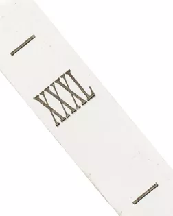 Лента размерники полиэстер, 10х25мм ТВ, р.XXXL 360 шт арт. ЭТИК-20-1-47609