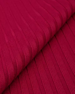 Купить Ткани для одежды бордового цвета Трикотаж Лапша арт. ТРО-22-3-22290.003 оптом