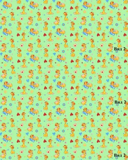 Бязь арт. 262 ГОСТ шир. 150 пл. 142+-7 о/м рис.  1644/2  детск  салат арт. ХБН-21-1-ОТ00102.004