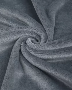 Купить Одежные ткани серого цвета из полиэстера Велсофт арт. ФЛО-1-16-7846.014 оптом в Череповце
