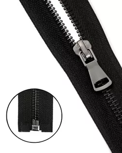 Молния Max Zipper металл Т5 1зам. 70см уп.10шт (черный) арт. ММТ-277-1-42041.001