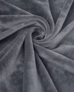 Купить Одежные ткани серого цвета из полиэстера Велюр стрейч "Марсия" 405гр арт. ВЕЛ-12-6-14802.012 оптом в Череповце